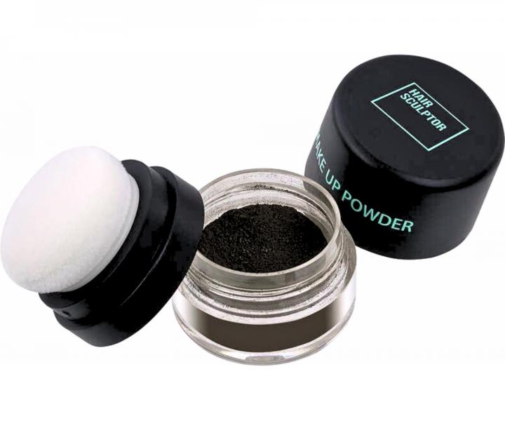 P�der na zakrytie odrastov a �ed�n Sibel Hair Make-up Powder - �ierny, 3 g