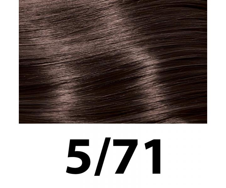 Preliv na vlasy Subrina Professional Demi Permanent 60 ml - 5/71 svetlo hned - hnedo popolav