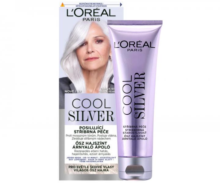 Posilujca strieborn starostlivos Loral Paris Cool Silver - iariv biela, 114 ml