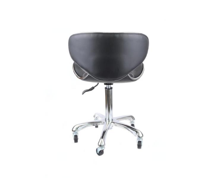 Taburet na koliesk�ch SilverFox 70083, �ierny