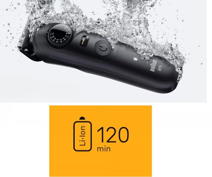 Zastrihva fzov Braun Series 5 BT5520 - ierny