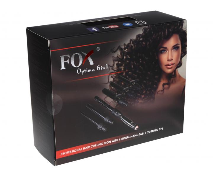 Multifunkn kulma na vlasy Fox Ceramic Optima 6v1 - ierna - odrenina na tepelnom telese