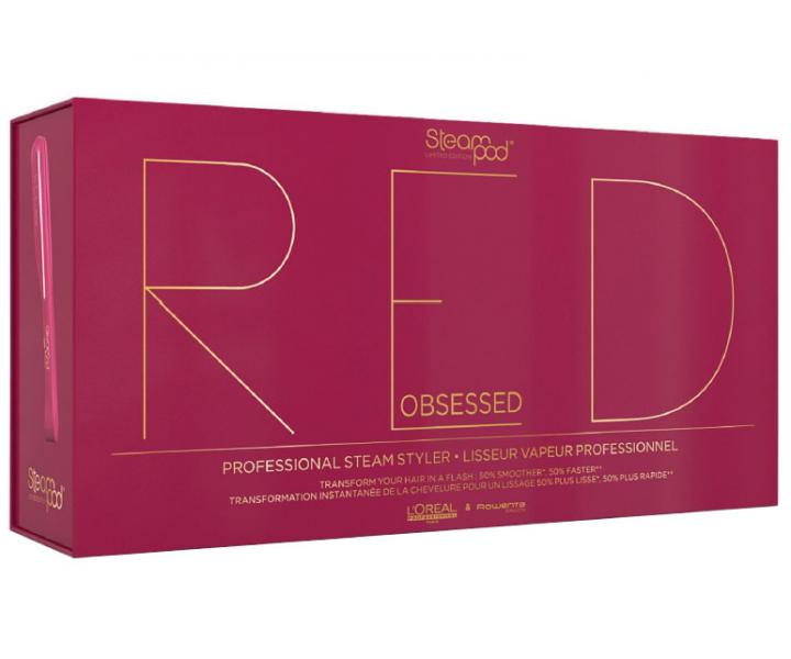 ehlika na vlasy s parou Loral SteamPod 2.0 Limited Edition Red Obsessed Retail - erven
