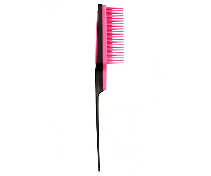 Tuprovac kefa na vlasy Tangle Teezer Back combing - Pink Embrace, ierna/ruov