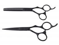 Sada kadernckych nonc 5 "a efilanch nonc 6,35" SilkCut Pro Matt Black Olivia Garden