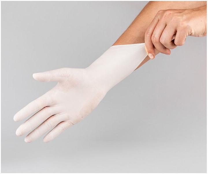 Latexov rukavice pre kadernkov Maxter 100 ks - L - expircia 09/2025