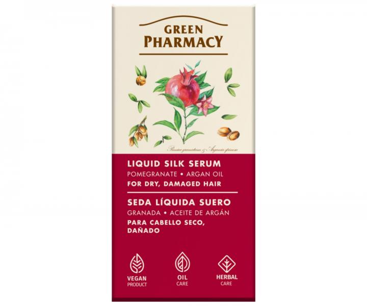 Srum pre such a pokoden vlasy Green Pharmacy Liquid Silk Serum - 30 ml