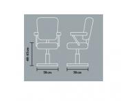 Kadern�cke kreslo s opierkou na nohy Hairway Astra, �ierne (YD29)