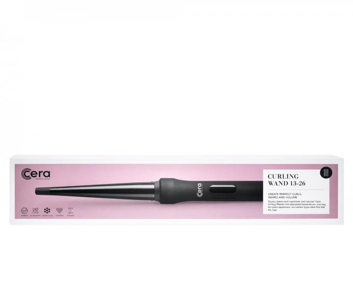 Profesion�lna k�nick� kulma Cera Curling Wand 13 - 26 mm