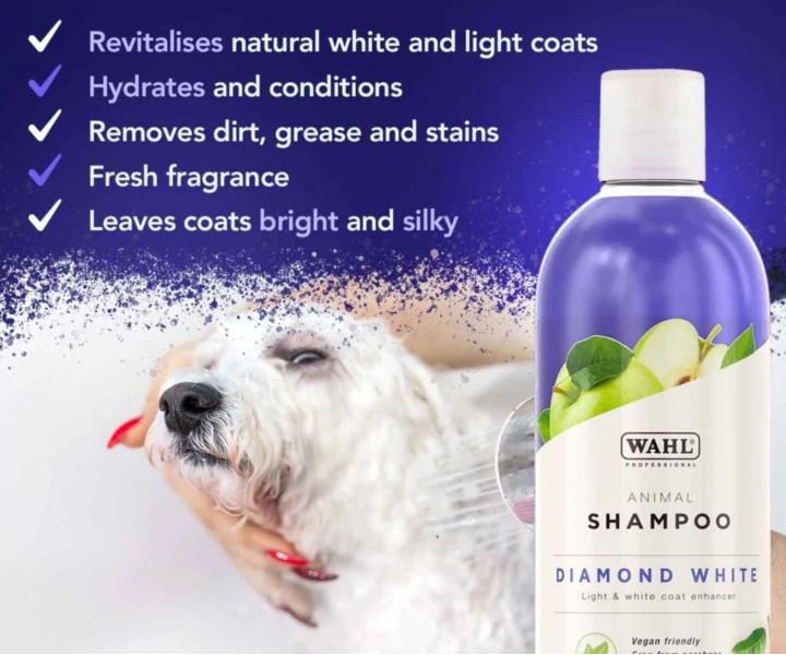 Rozjas�uj�ci �amp�n pre svetl� zvieraciu srs� Wahl Professional Animal Shampoo Diamond White - 500 ml
