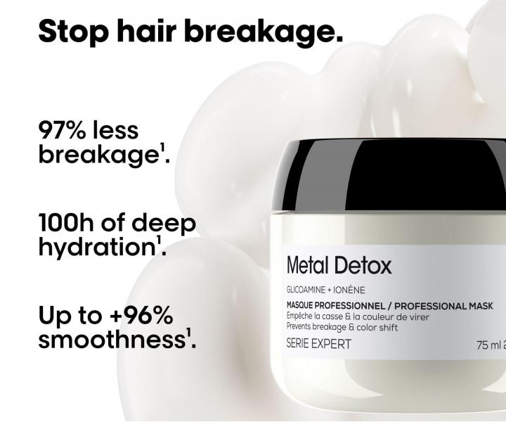 Maska pre farben� a po�koden� vlasy Lor�al Professionnel Serie Expert Metal Detox - 75 ml