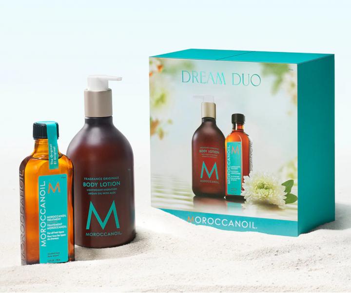 Dar�ekov� sada olejovej starostlivosti a telov�ho mlieka Moroccanoil Dream Duo