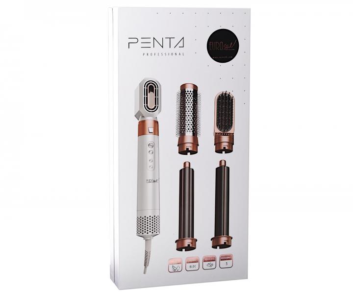 Multifunkn teplovzdun kefa Eurostil Professional Penta - 1300 W, biela