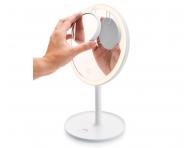 Kozmetick zrkadlo s LED osvetlenm a zvovacm zrkadlom ETA Fenit 1354 - biele