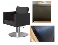 Kadern�cke kreslo SilverFox 6638 - �ierne - II. akos� - drobn� odreniny na ko�enke