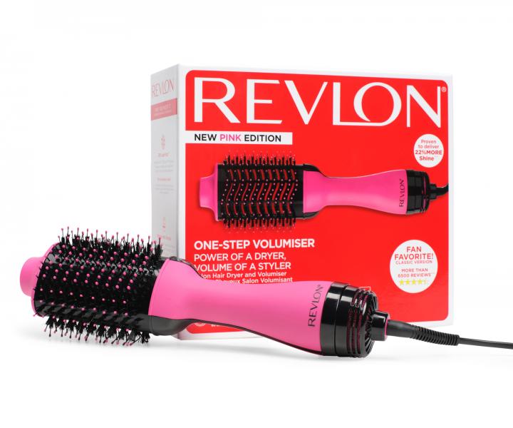 Ovlna teplovzdun kefa na vlasy Revlon Pink RVDR5222PE