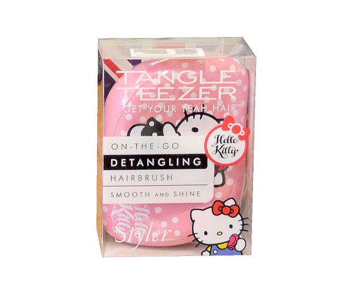 Kefa na vlasy Tangle Teezer Compact - Hello Kitty, ru�ov�