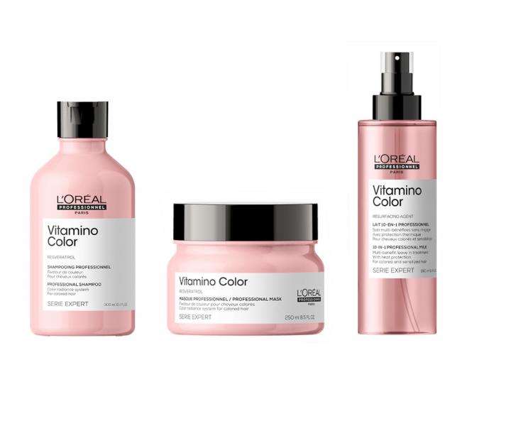 Darekov sada pre iariv farbu vlasov Loral Vitamino Color - ampn + maska + sprej