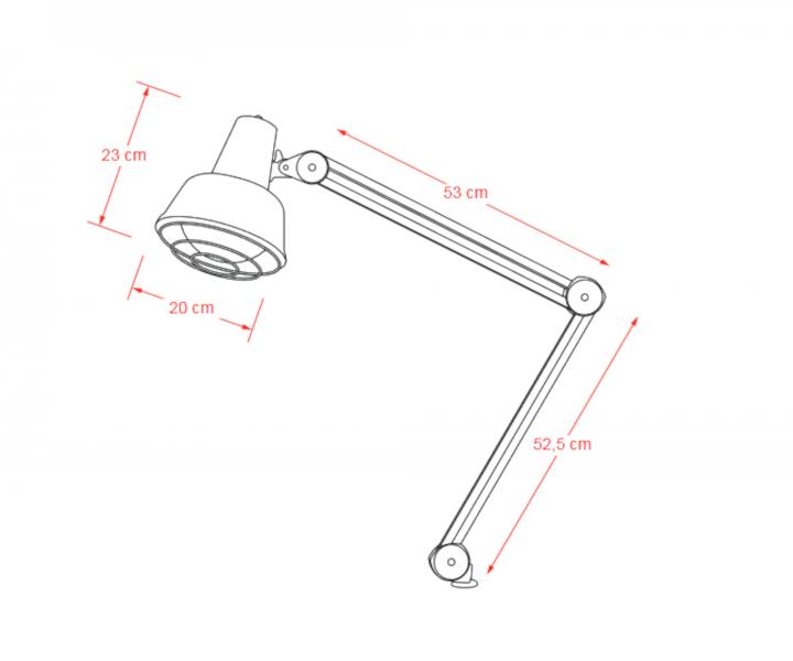 Infraerven lampa na stl pre lepie spaovanie tukov Weelko Therap