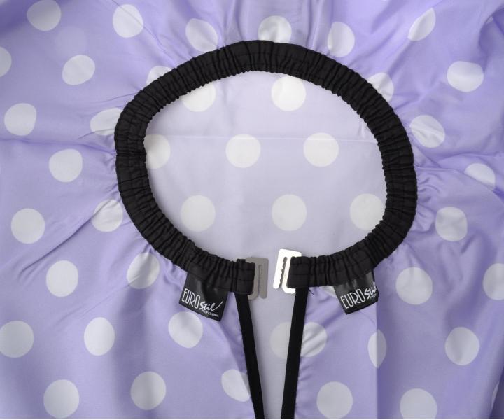 Kaderncka pltenka na strihanie Eurostil Professional - fialov s bodkami - kovov hik