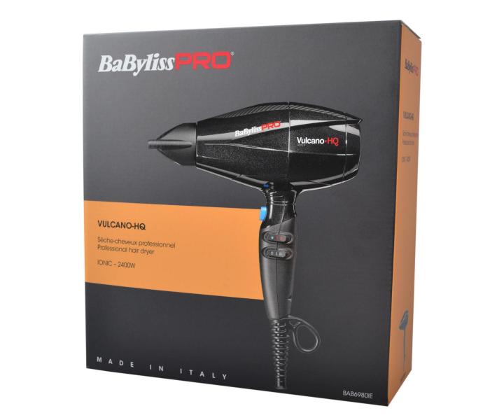 Profesionlny fn na vlasy BaByliss PRO Vulcano-HQ Ionic - 2400 W - ierny