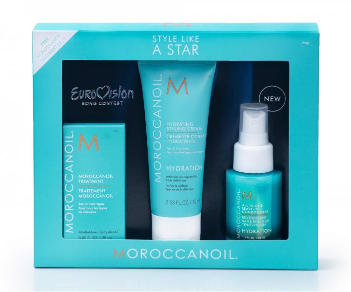 Sada pre hydratciu Moroccanoil Style Like a Star Hydration + olejov starostlivos 25 ml ZADARMO