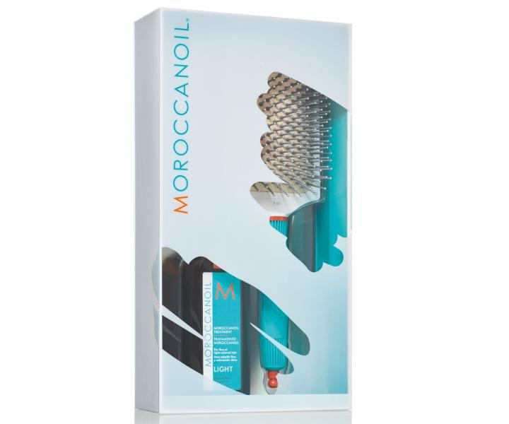 Dar�ekov� sada Moroccanoil - �ahk� olejov� starostlivosti Treatment - 100 ml + ploch� kefa ZADARMO