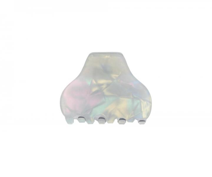 kripce do vlasov Invisibobble Clipstar M Pearly Frost - 2 ks, biely a ed s perleovm efektom