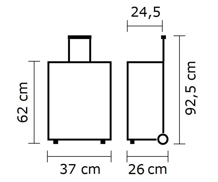 Sek�n� kufor na kolieskach Hairway, tmavo modr�