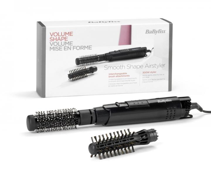 Teplovzdun kefa na vlasy BaByliss Volume Shape AS86E - ierny