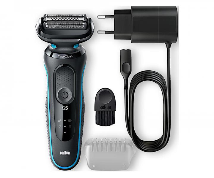 Planetov holiaci strojek Braun Series 5 51-M1000s - ierno-tyrkysov