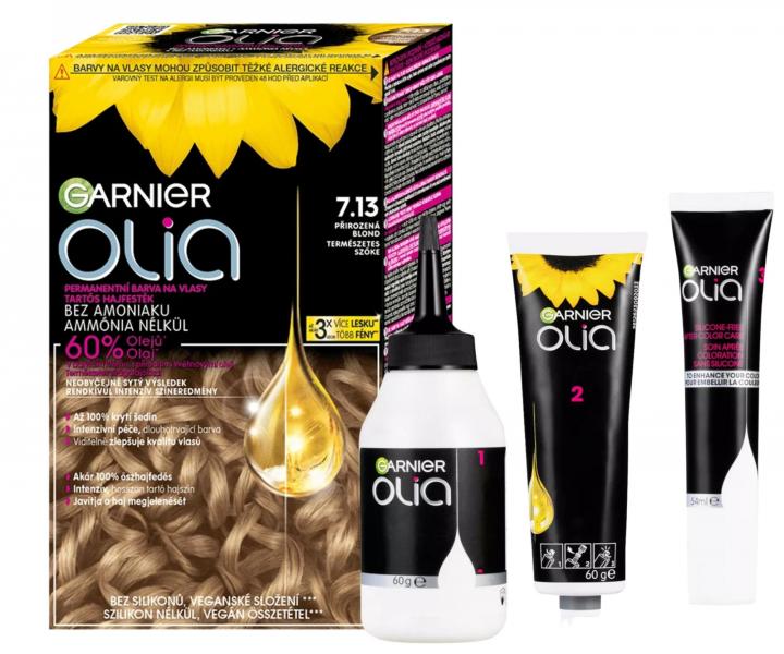 Permanentn� olejov� farba Garnier Olia 7.13 prirodzen� blond