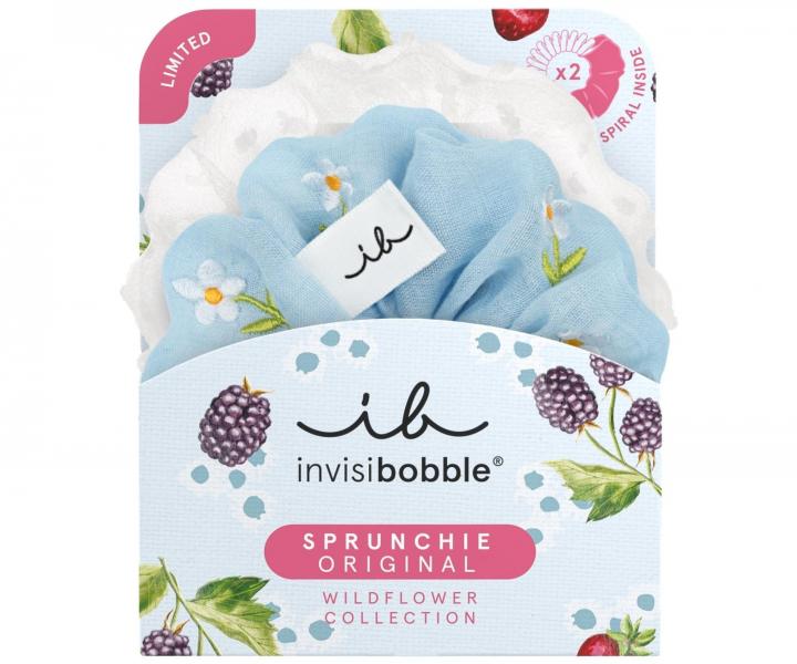 Ozdobn� �pir�lov� gumi�ky do vlasov Invisibobble Sprunchie Wildflower Sunthreads - 2 ks