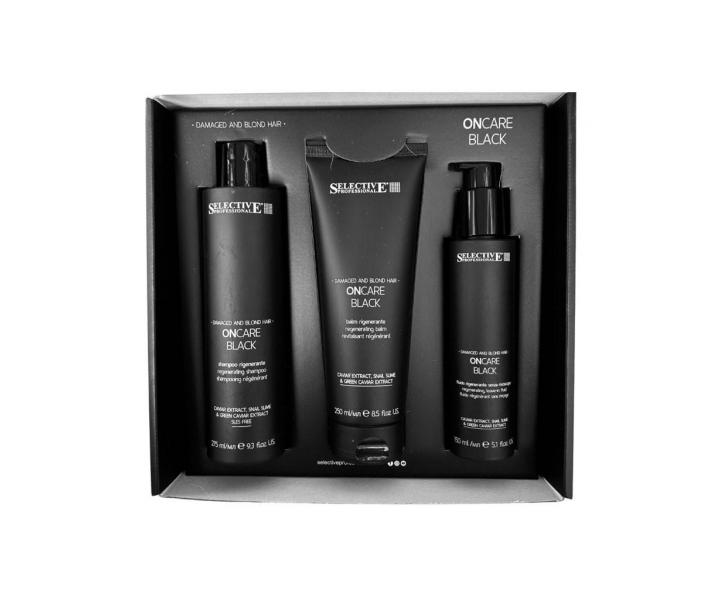 Darekov sada na regenerciu pokodench vlasov Selective Professional OnCare Black Kit