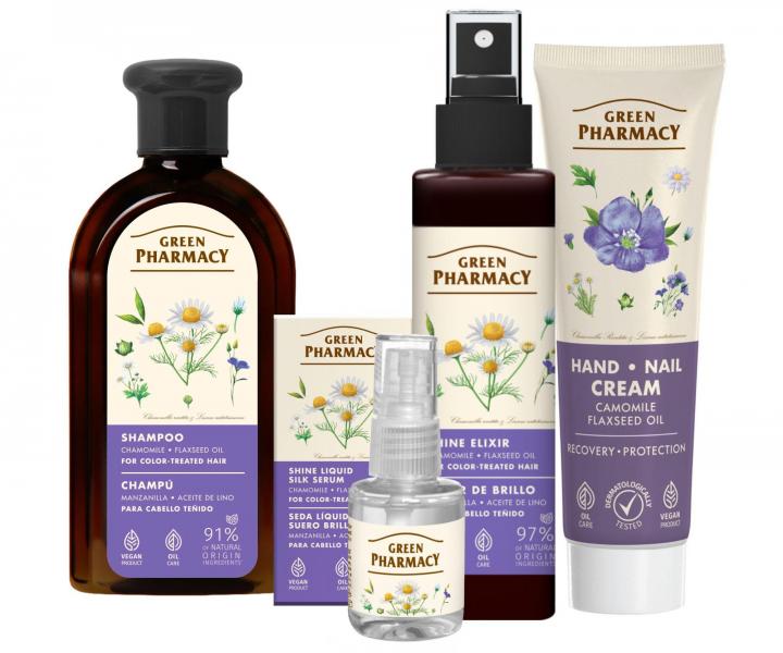 Darekov sada pre farben vlasy s harmanekom a anovm olejom Green Pharmacy