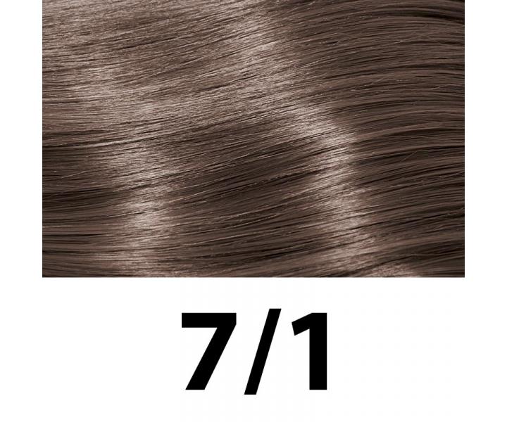 Farba na vlasy Subrina Professional Permanent Colour 100 ml - 7/1 stredne blond - popolav