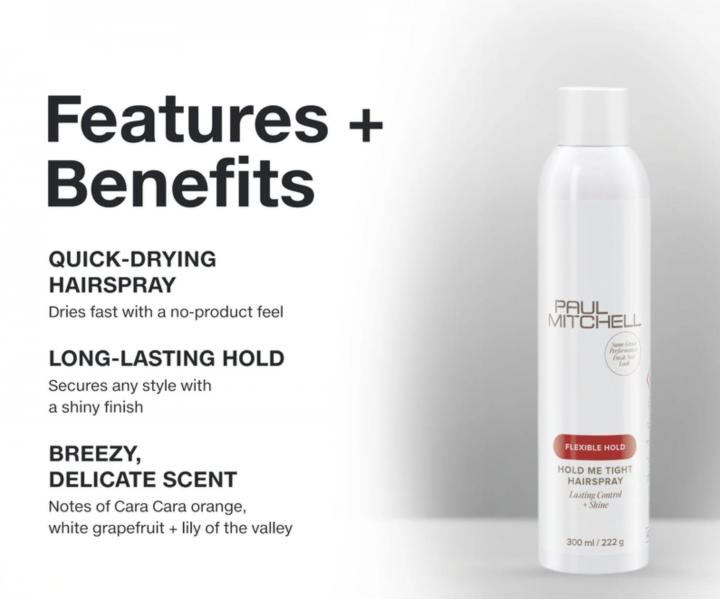 R�chloschn�ci lak na vlasy Paul Mitchell Flexible Hold Hold Me Tight Hairspray - 100 ml