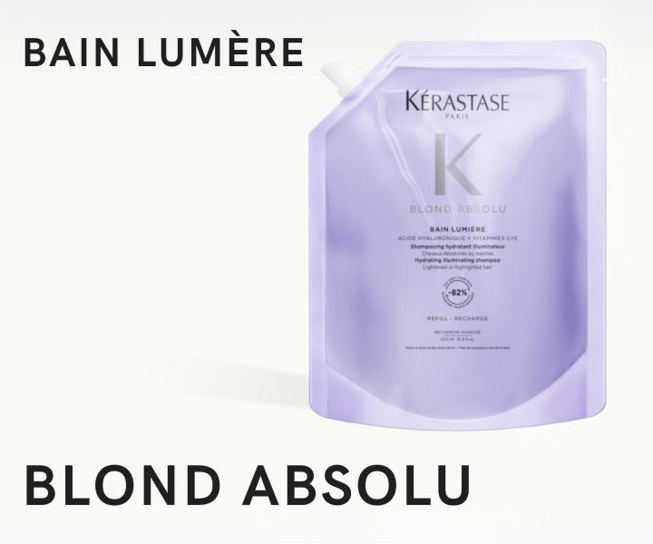 Rozjas�uj�ci �amp�n pre blond vlasy K�rastase Blond Absolu Bain Lumi�re - 250 ml + n�hradn� n�pl� 500 ml