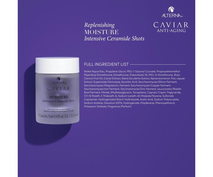 Jednodvkov kapsule sra pre intenzvnu hydratciu vlasov Alterna Caviar Moisture - 25 kapsl