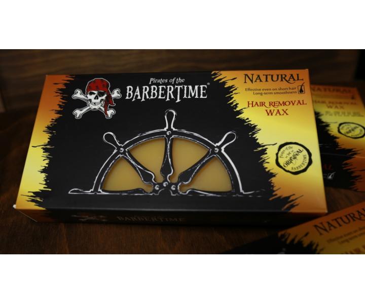 Depila�n� vosk Pirates of the Barbertime Hard Removal Wax Natural - �lt�, 500 g