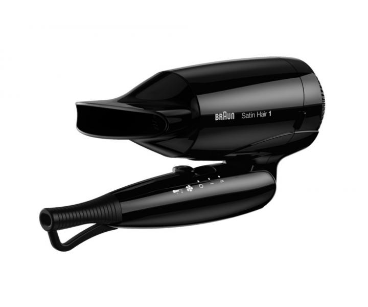 Cestovn� f�n na vlasy Braun Satin Hair 1, HD 130 - �ierny