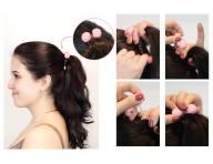 Tenk pirlov gumika do vlasov s gulikami Invisibobble Twins Purrfection - vzorovan hned