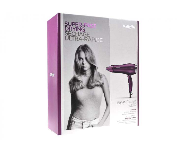 F�n na vlasy BaByliss Velvet Orchid 5513PE - 2300 W, fialov�