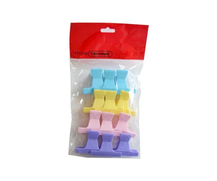 Klipsy do vlasov Mila - 5,5 cm, farebn - 12 ks