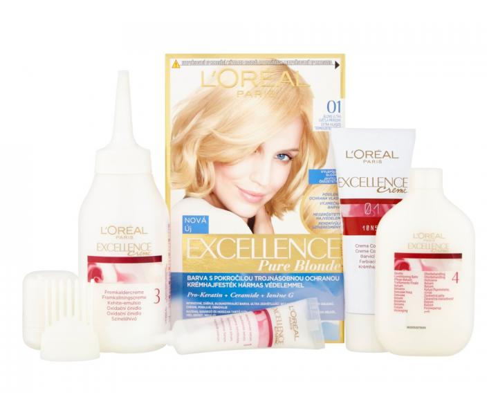 Permanentn farba Loral Excellence 01 blond ultra svetl prrodn