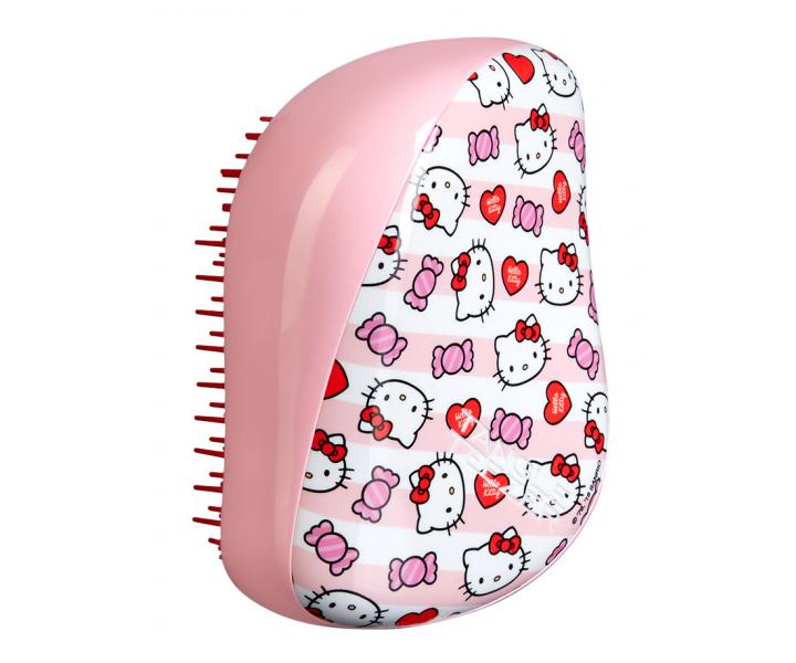 Kefa na vlasy Tangle Teezer Compact - Hello Kitty Candy Stripes, ruov