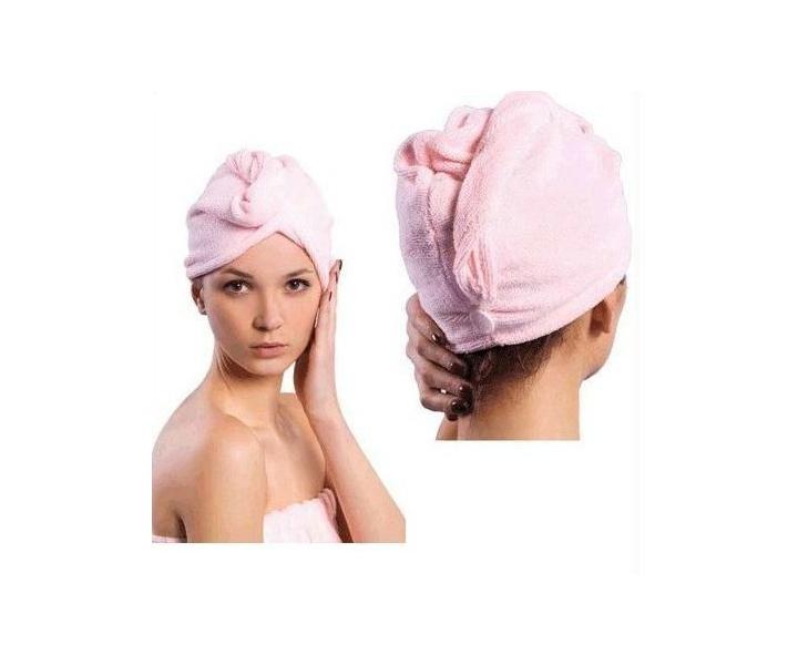 Uter�kov� turban z mikrovl�kna pre mokr� vlasy - modr�