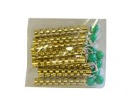 Kovov natky Duko s gulikou, zlat - pr. 11mm, 10 ks