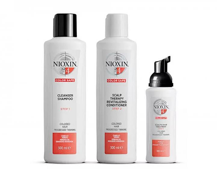 Bezoplachov starostlivos pre silne rednce farben vlasy Nioxin System 4 Treatment - 100 ml