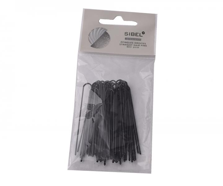 Rovn vlsenka Sibel - 6,3 cm, ierna - 50 ks